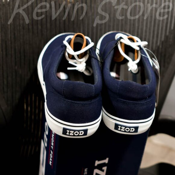 Izod Men's Canvas Shoe‎ -Navy - Picture 4 of 7